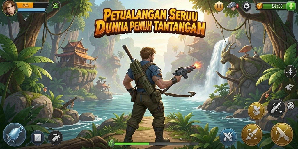 Tampilan gameplay 5ZK yang mendebarkan di dunia petualangan.
