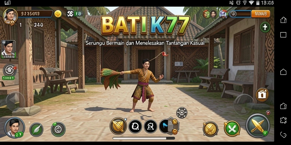 Tampilan gameplay seru di BATIK77 dengan tantangan menarik.