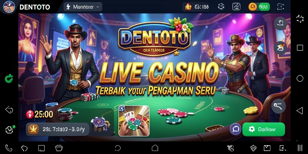 Gameplay menarik DENTOTO dalam sesi Live Casino.
