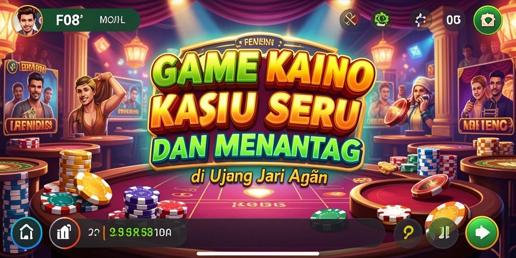 Tampilan gameplay F08 yang menarik dengan tema Kasino.