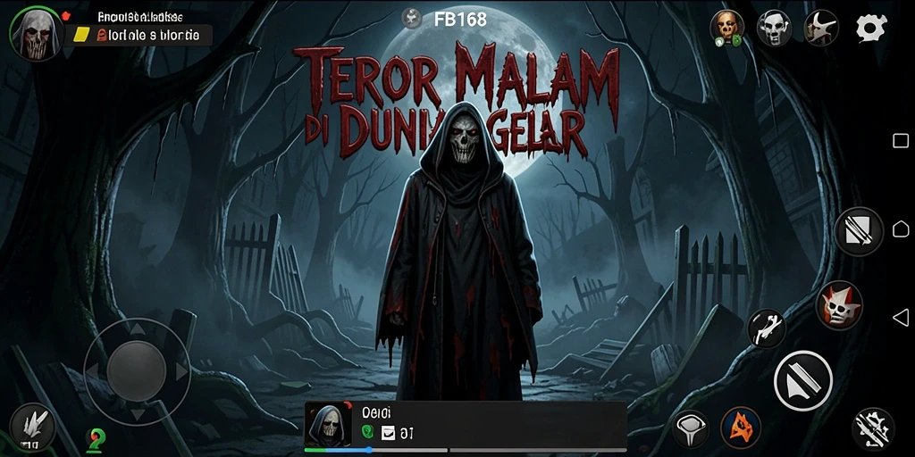 Tampilan gameplay mencekam dari FB168 yang penuh dengan kengerian.