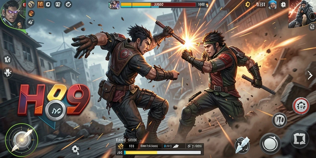 Tampilan seru gameplay H89 menunjukkan aksi bertarung yang intens.