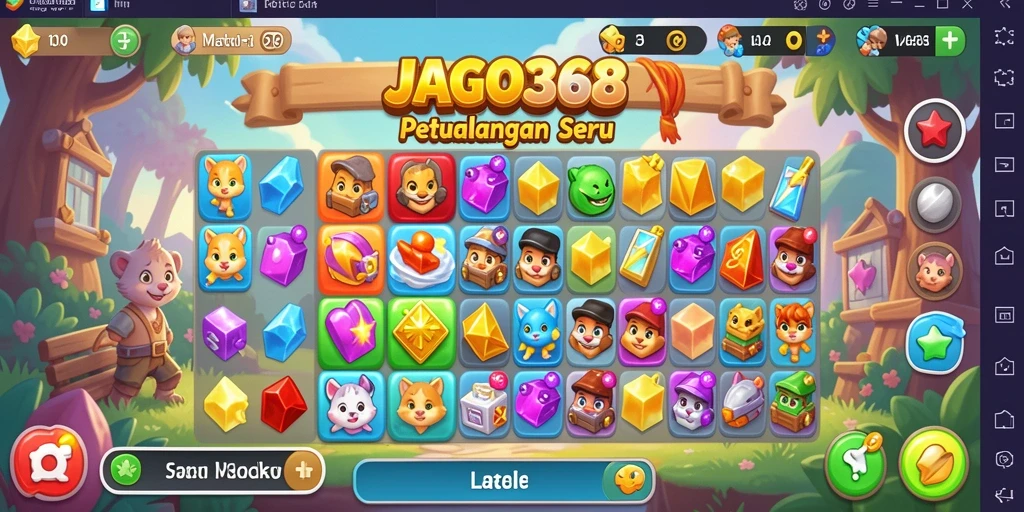 Tampilan gameplay seru dan menantang dalam JAGO368.