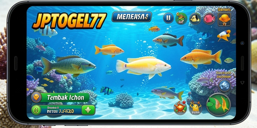 Screenshot gameplay Tembak Ikan JPTOGEL77 yang menegangkan.