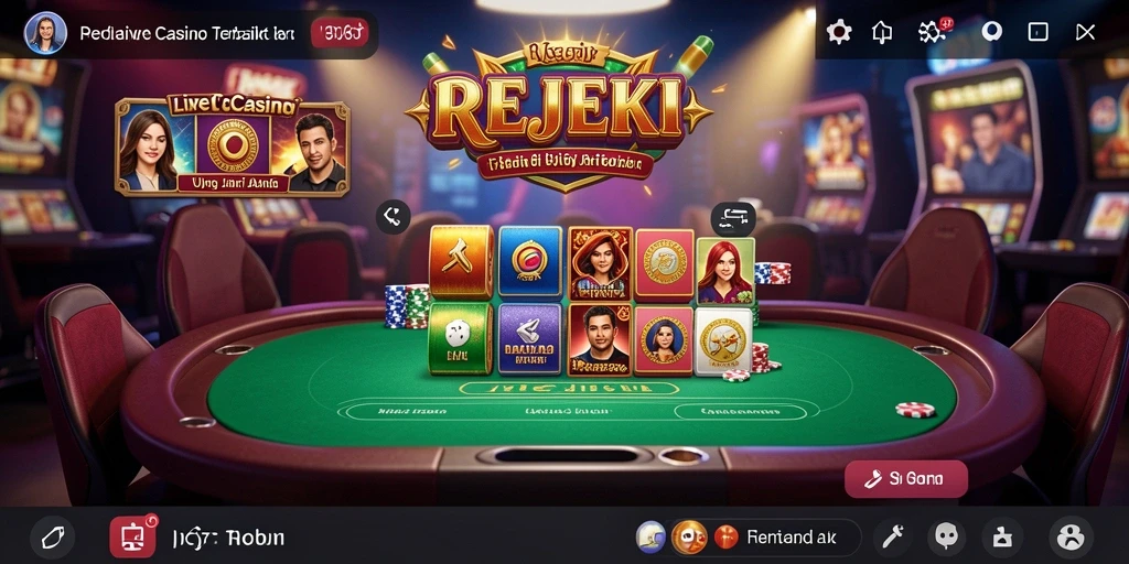 Gameplay seru Live Casino dengan dealer langsung dan interaksi autentik.