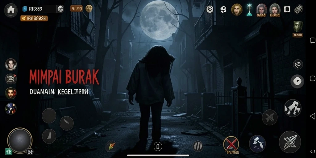 Screenshot gameplay menakutkan dari RI889 yang memicu ketegangan.