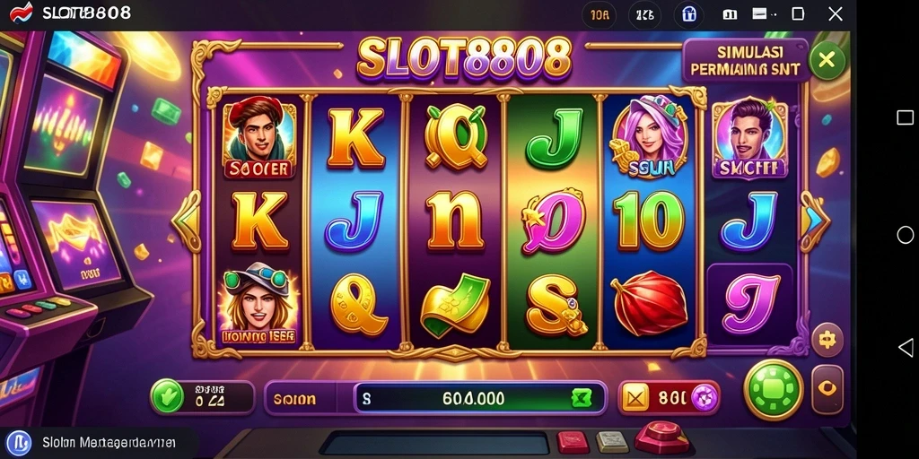 Tampilan seru permainan slot di SLOT8808 dengan grafis menarik.