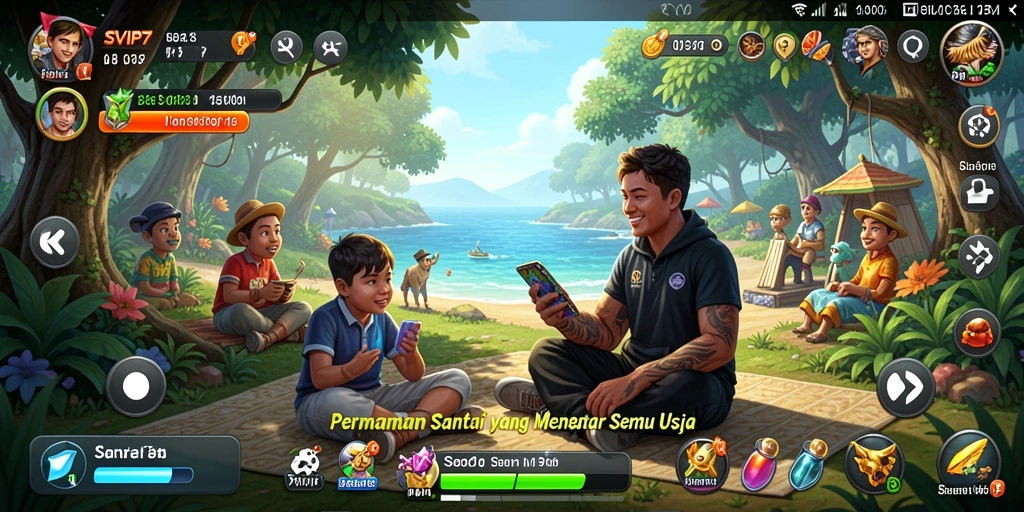 Tampilan menarik dari gameplay SVIP7 yang santai dan menyenangkan.