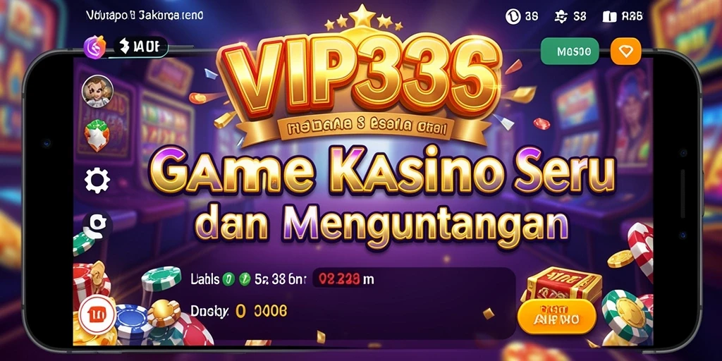 Screenshot utama VIP333 menampilkan gameplay Kasino yang seru.