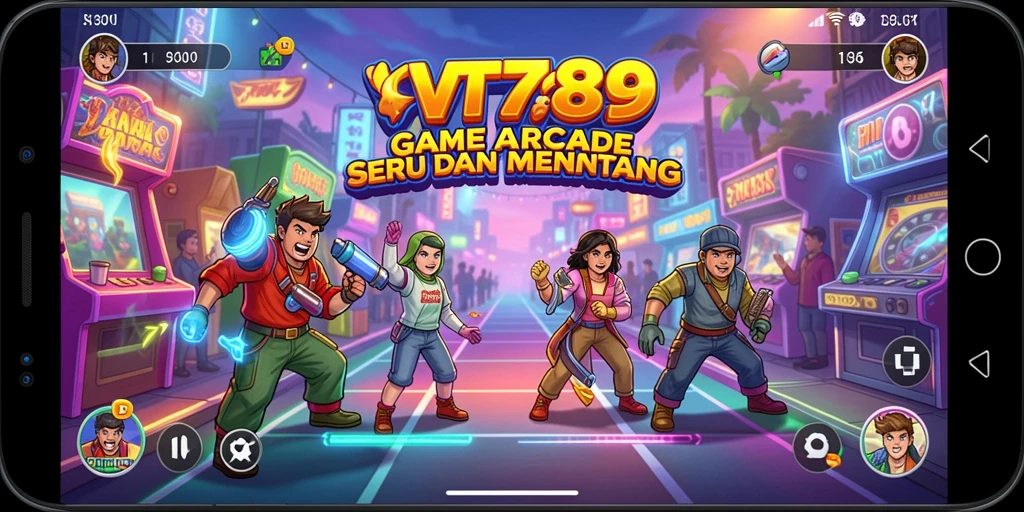 Tampilan gameplay seru dari VT789 dalam genre Arcade.