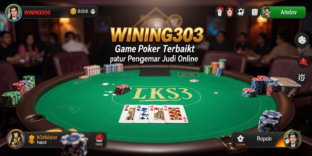 Screenshot WINNING303 menampilkan suasana permainan Poker yang seru.